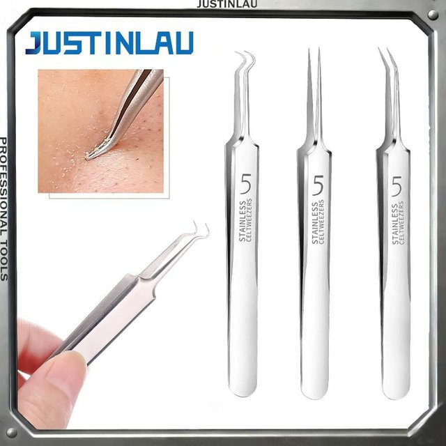 JUSTINLAU Mitesser- und Pickel-Entfernungsset, 5-teilig, für unreine Haut - Bild 1