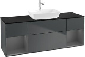 V&B Waschtischunterschrank Finion in Mattweiß, B/T/H: 160 x 50,1 x 50,1 cm - Bild 1