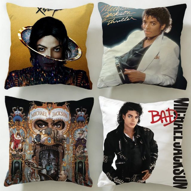 Kissenbezug Classic Singer Michael Jackson, Schwarz, 30 x 30 cm - Bild 1