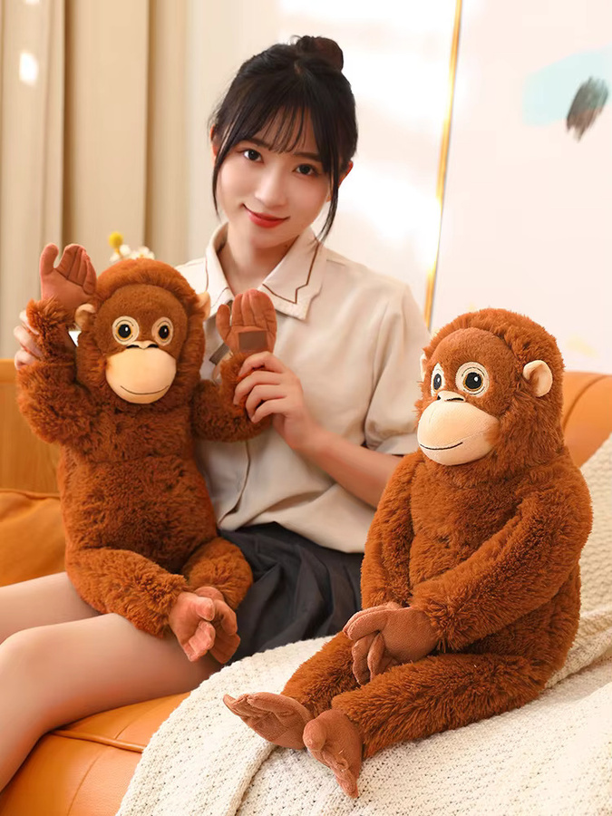 GDzaccly Orang-Utan-Puppe, Plüschtier, Braun - Bild 7