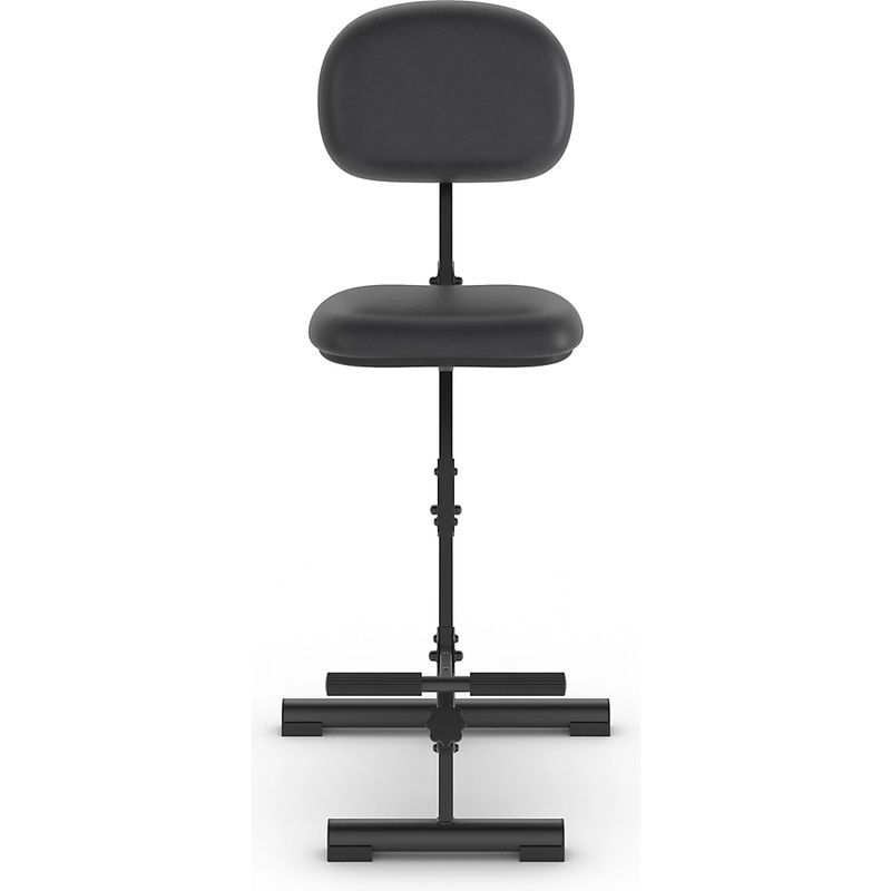 Stehhilfe meychair Futura Light AF-SR-11153 in Schwarz aus Stahl und Kunstleder, klapp- und sitzhöhenverstellbar mit Aufstieghilfe, B: 37 cm, T: 21 cm, H: 54-90 cm - Bild 3