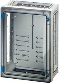 Hensel Zählergehäuse FP 2211 Verteilerkasten aus Kunststoff, grau und transparent, wandmontiert - Bild 1