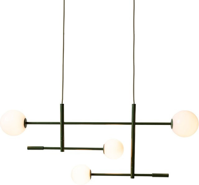 it´s about RoMi Copenhagen Pendelleuchte in Grün mit Glaskugeln und Metallarmen im skandinavischen Design - Bild 1
