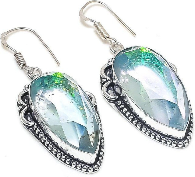 Manju Jewels Paradise Ohrring, 925 Silber, Turmalin, Damen, 5,3 cm - Bild 1