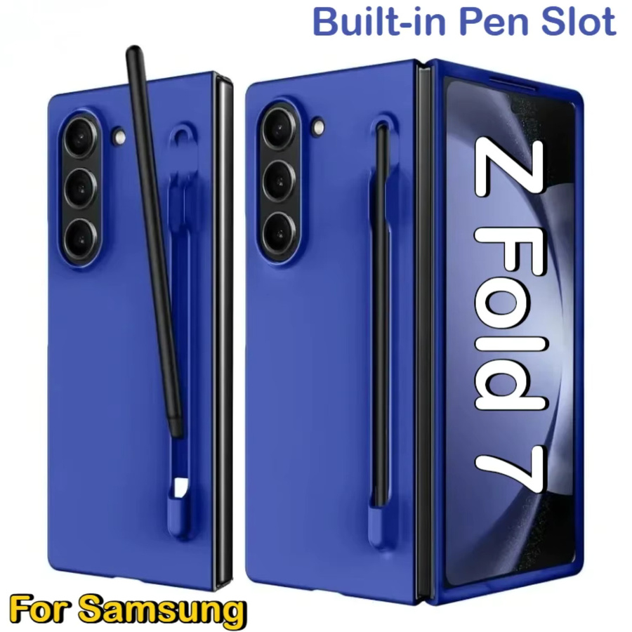 Stoßfeste Schutzhülle mit S Pen Slot für Samsung Galaxy Z Fold 7 6 5 4 3 in mattierten Candy-Farben - Bild 1