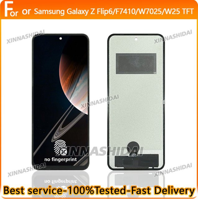 Samsung Galaxy Z Flip 6 Ersatz LCD Display mit Touch-Digitizer Baugruppe in Schwarz - Bild 1