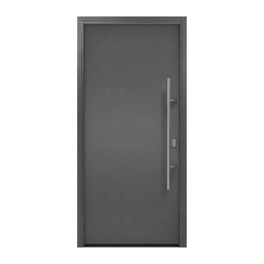 EcoStar Haustür Isopro IP 010 in Anthrazitmetallic, B: 110 cm, H: 210 cm, DIN Rechts - Bild 2