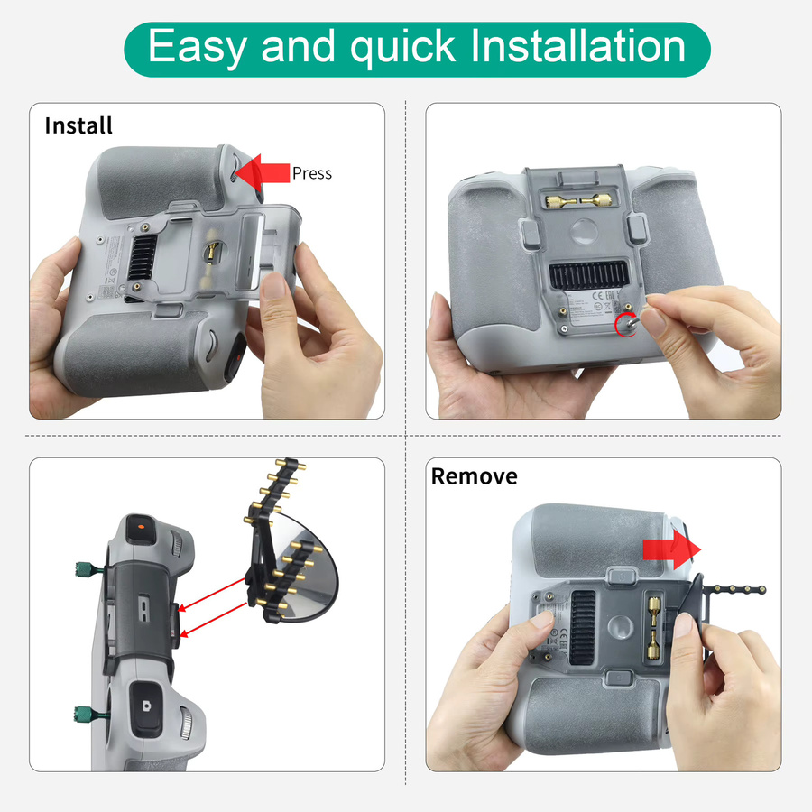 Signalverstärker für DJI MINI 3 und MINI 3 Pro mit Bildschirm für die DJI RC Fernbedienung als Antennenzubehör - Bild 4