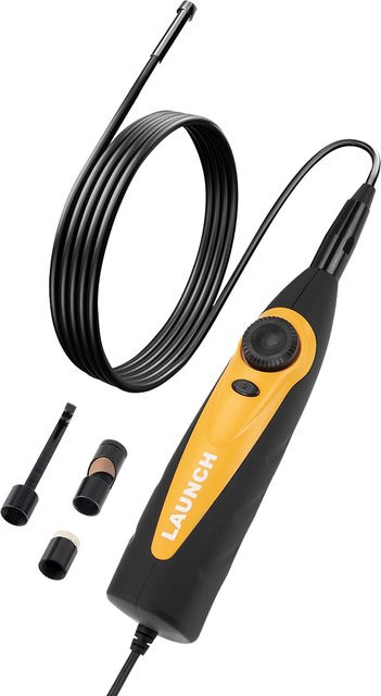 LAUNCH VSP600 Boreskop Inspektionskamera IP67 Wasserdicht mit 5,5mm Kamera und 6 LED-Leuchten, Schwarz, Bluetooth und USB-C, kompatibel mit X431 Serie und CRP919E - Bild 1