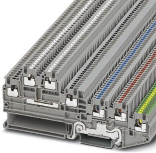 Phoenix Contact 3244471 Initiatoren- und Aktorenklemme Push-In-Klemme Grau 50 Stück - Bild 1