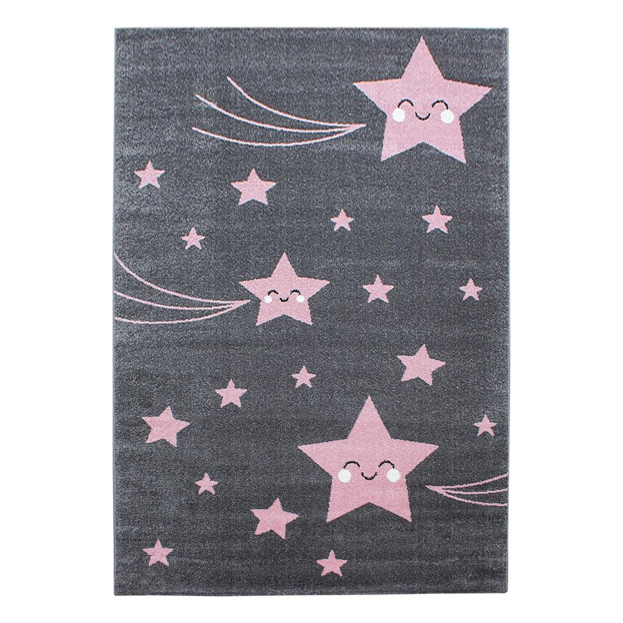 Ayyildiz Kinderteppich Kids 610 Motiv-Mix in Pink, Grau und Weiß, B: 140 cm, T: 200 cm - Bild 2