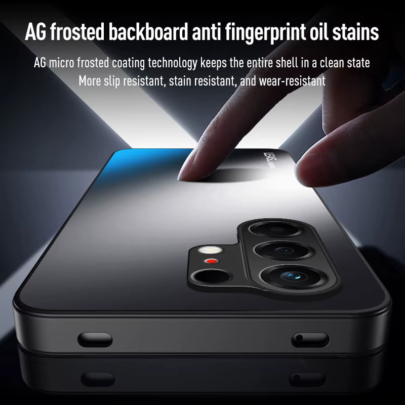 EUCAGR Stoßfeste Handyhülle für Tecno Camon 50 Pro 4G in Mattiertem TPU+PC Design in Schwarz oder Weiß - Bild 2
