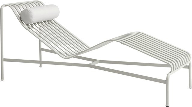 HAY Nackenrolle Bolster für Palissade Chaise Longue in Grau oder Weiß mit Outdoor-Stoff und Fleckschutz - Bild 1