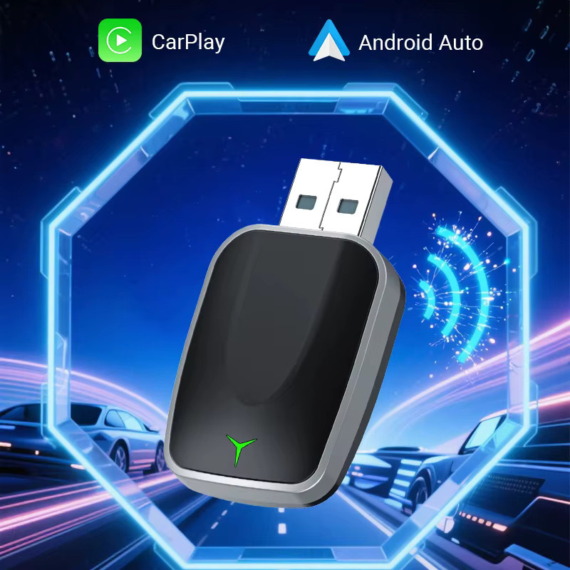 XUDA 2-in-1 Wireless CarPlay und Android Auto Adapter in Schwarz für Nissan, Plug-and-Play Smart Mini Box - Bild 2