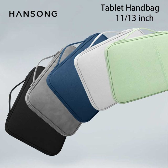 Hansong Tablet-Tasche für iPad 11 bis 13 Zoll und andere Tablets in Weiß - Bild 1