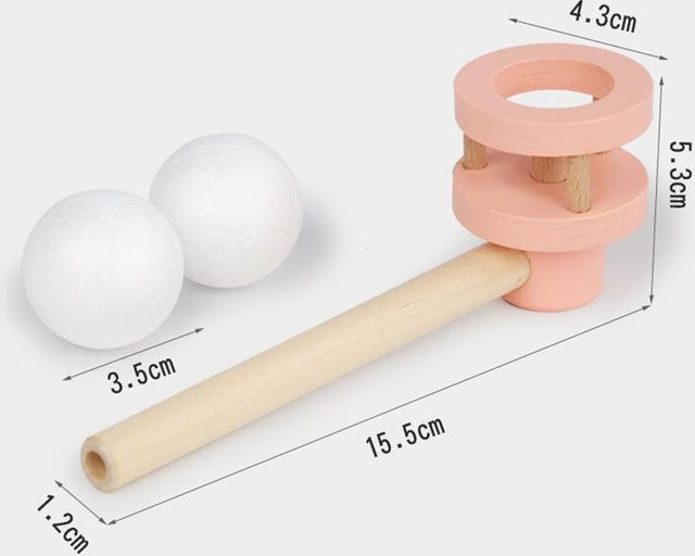 Linyi toy car Pfeifball Blasen Schwebende Blasrohrbälle, Lernspielzeug, ab 3 Jahre - Bild 1