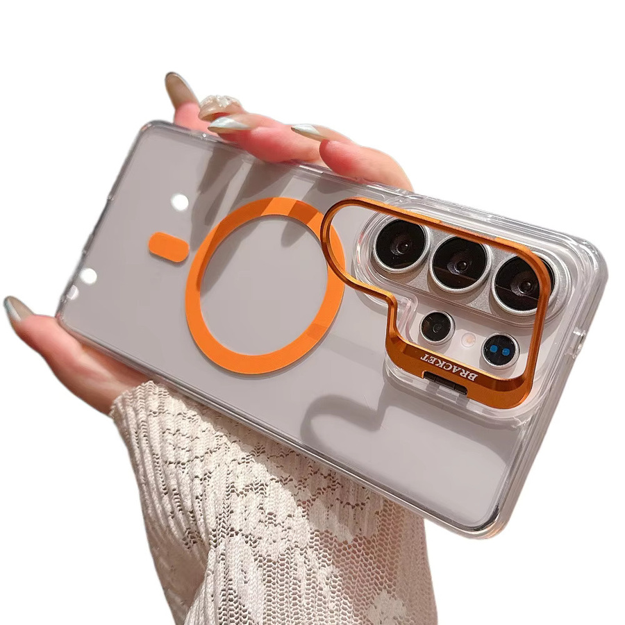 Transparente magnetische Handyhülle mit Kamerahalterung für Samsung Galaxy S26, S25, S24 Plus, S23 und S22 Ultra, stoßfeste Schutzhülle - Bild 3