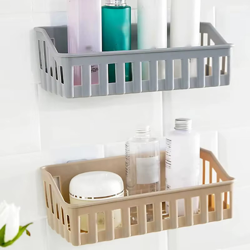 CANAMEK Badregal aus Kunststoff in Braun zur Wandmontage ohne Bohren für Dusche und WC - Bild 2