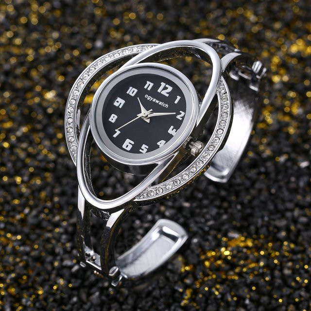Dai Lanfu Armbanduhr, Quarz, Edelstahl, Gold, Grau, Damen - Bild 1