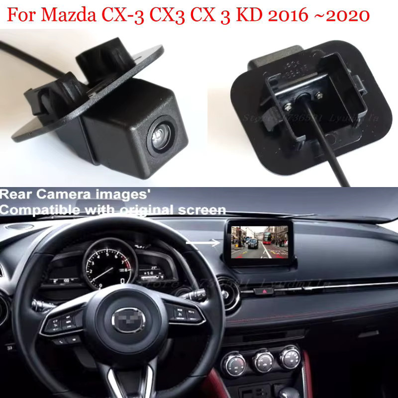 28-Pin-Adapterkabel für Mazda CX-3 KD (2016-2021) zur Verbindung des Originalbildschirms mit der Rückfahrkamera, Schwarz - Bild 2
