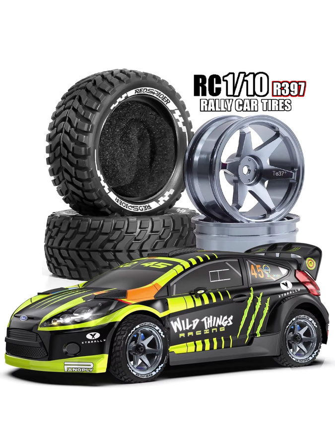 Tamiya 75mm Metall Radnabe Grip Reifen, Zubehör - Bild 3