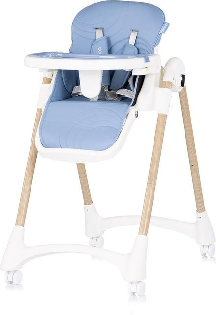 Chipolino Kinderhochstuhl Candy Shop, verstellbar und faltbar mit 4 Rollen, hellblau - Bild 1
