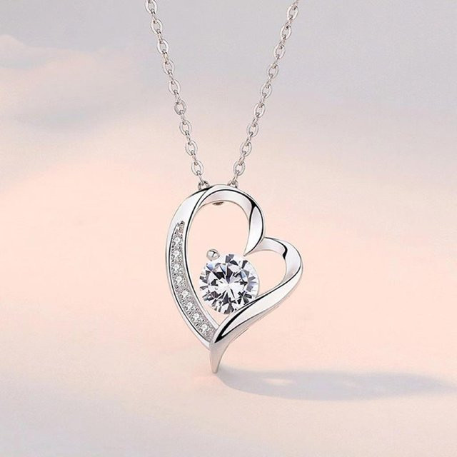 POMOiii Halskette 925 Silber, Zirkonia, Damen - Bild 1