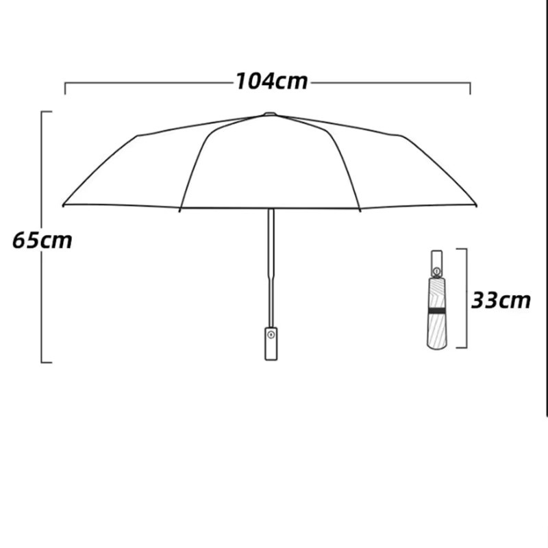60Bones Windfester Allwetter-Regenschirm mit UV-Schutz, Automatischer Business-Regenschirm für Damen und Herren in Blau und Schwarz - Bild 5
