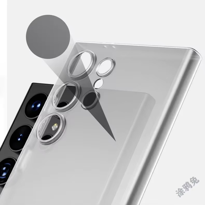 Transparente Handyhülle für Samsung Galaxy S25, S24 und S23 Plus mit Carbon-Rückseite und ultradünner PP-Abdeckung in 0,35 mm Stärke - Bild 2