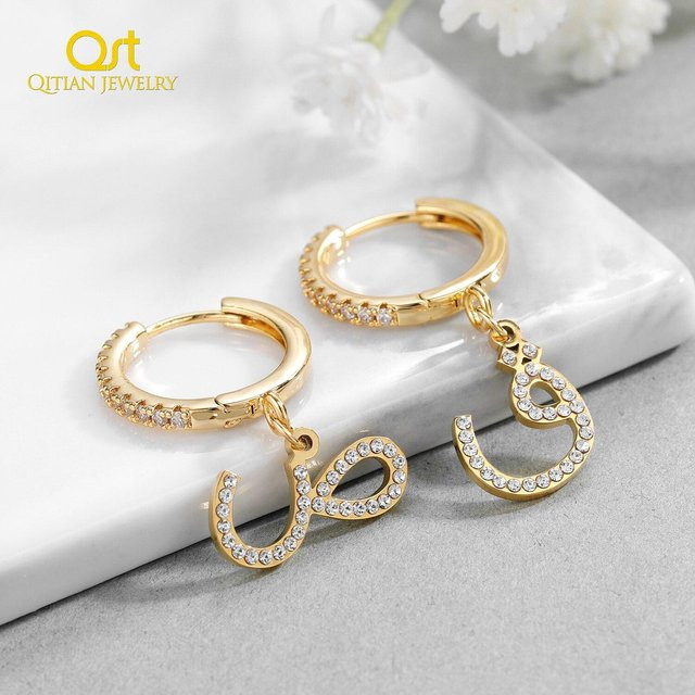 YIRAN Jewelry Ohrring, Edelstahl, Zirkonia, Silber, Damen - Bild 1