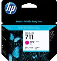 HP Original 711 Tintenpatronen 3er-Pack Magenta CZ135A für DesignJet T120 und T520 ePrinter - Bild 1