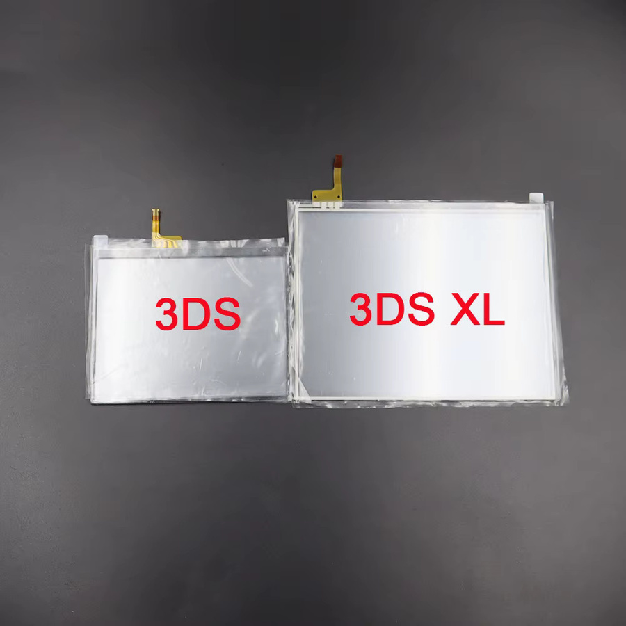 Nintendo Reparaturset für 3DS XL und 3DS LL: Unteres Touchscreen-Display-Glas mit Digitizer und Stylus-Stift in Rot - Bild 2
