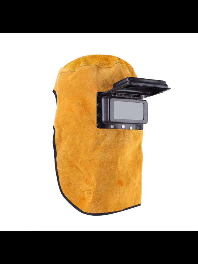 Aramox Leder-Schweißmaske für Argon-Lichtbogenschweißen, hitzebeständige und atmungsaktive Helmmaske mit Linse zum Schutz vor starkem Licht - Bild 6