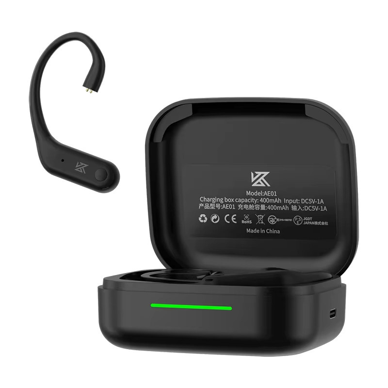 KZ AE01 Bluetooth 5.4 Upgrade Kabel für In-Ear Kopfhörer mit Ladecase in Schwarz für ZSX ZAR PR2 - Bild 4