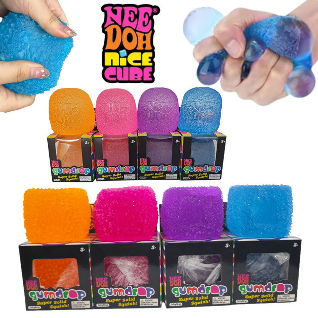 Schylling Mini Candy NeeDoh Gumdrop, Weicher Sensorischer Fidget-Spielzeug, Quetschball - Bild 1