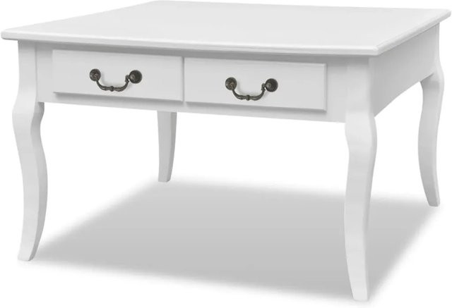 vidaXL Couchtisch modern in Weiß mit 4 Schubladen - Bild 1