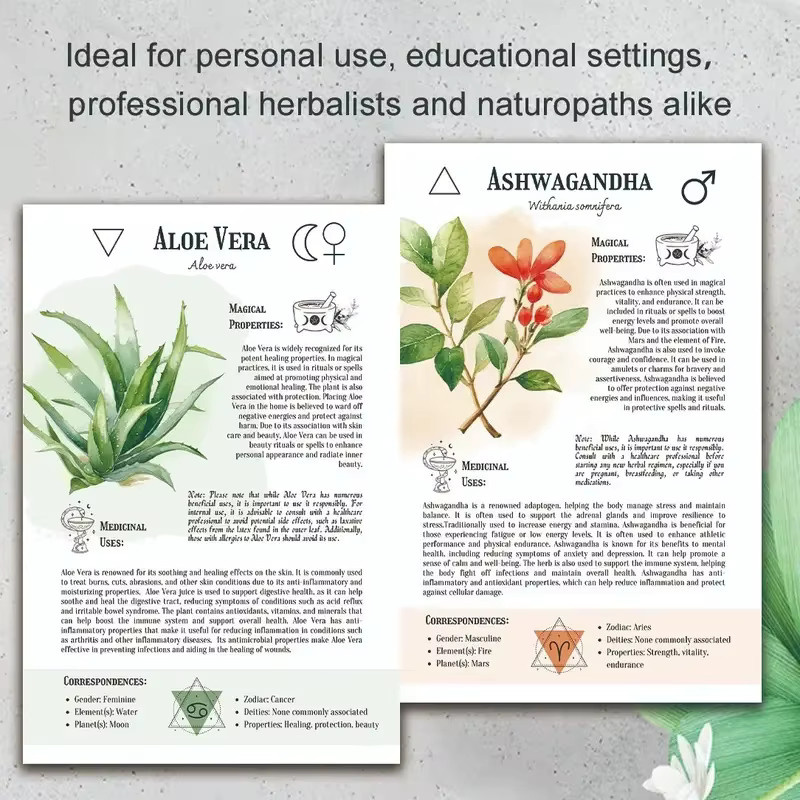 Natural Remedies Handbuch mit antiken Heilmethoden für die Familiengesundheit, braunes wasserdichtes Notizbuch mit PP-Einband und linierten Seiten - Bild 3