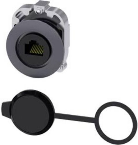 Siemens Anschlussdose 3SU1960-0GB80-0AA0 IP65 in Schwarz und Sand aus Metall - Bild 1