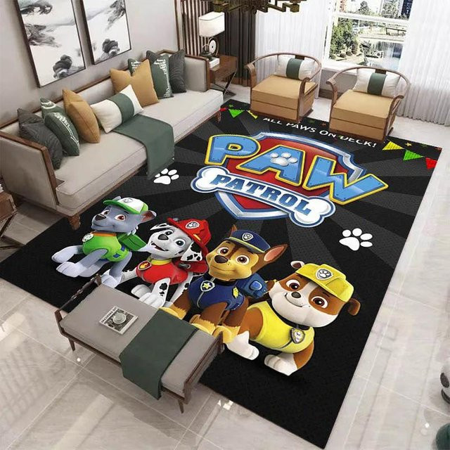 ChenYing01 3D Cartoon PAW Patrol Teppich, rutschfest und waschbar, Mehrfarbig, B x L: 70 x 100 cm - Bild 1