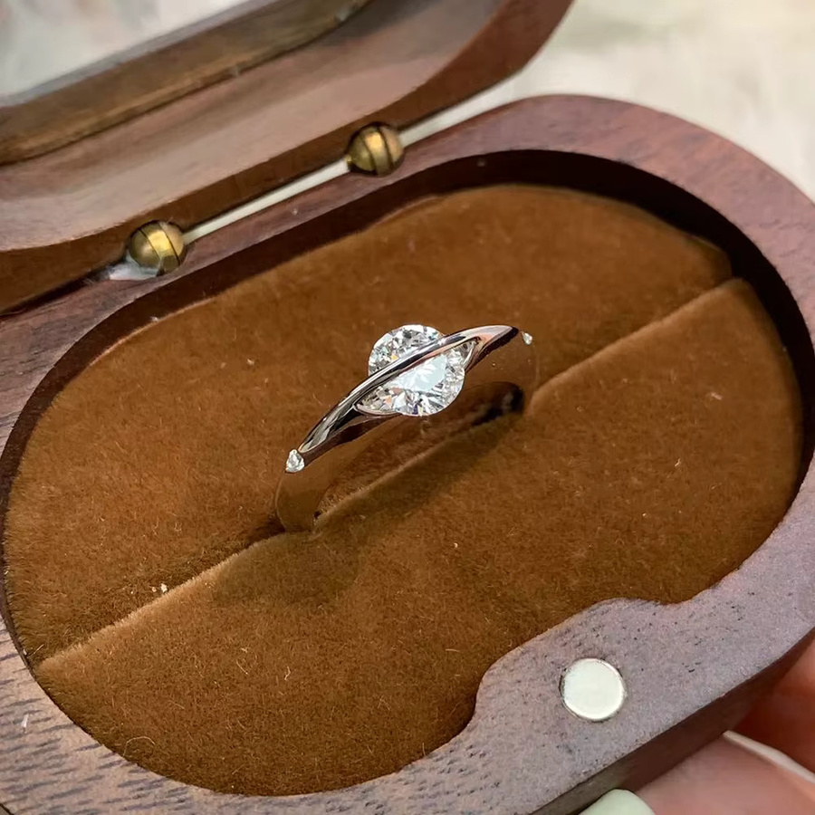 KUTPF Ehering, 925 Silber, Diamant, Damen - Bild 4