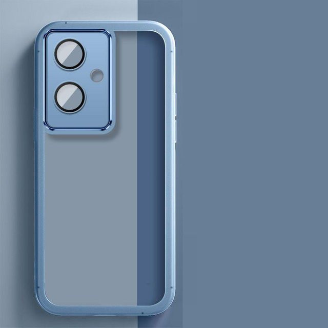 Stoßfeste Silikon-Handyhülle für Realme Note 60, Realme Note 60x und Realme Narzo N61 in Blau - Bild 1