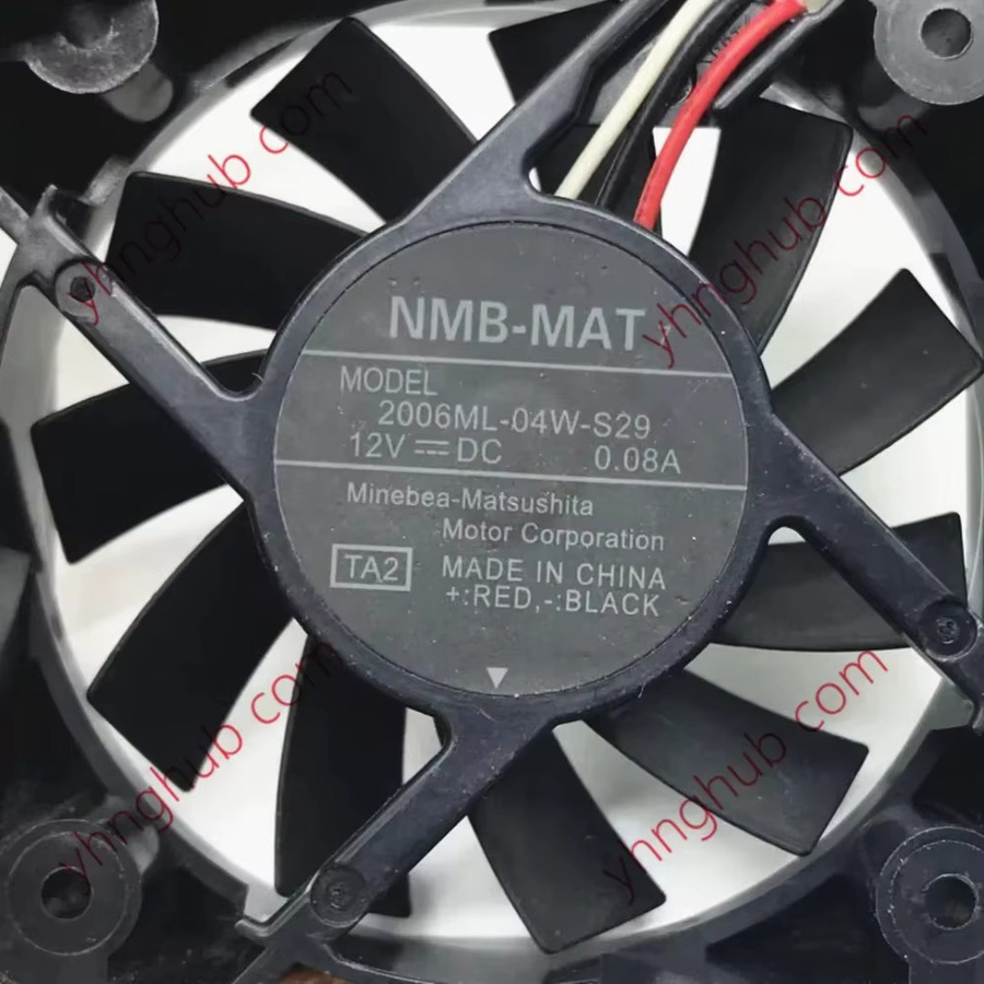 NMB Lüfter Schwarz B/T/H: 50 x 50 x 15 mm 12V 0,08A - Bild 2