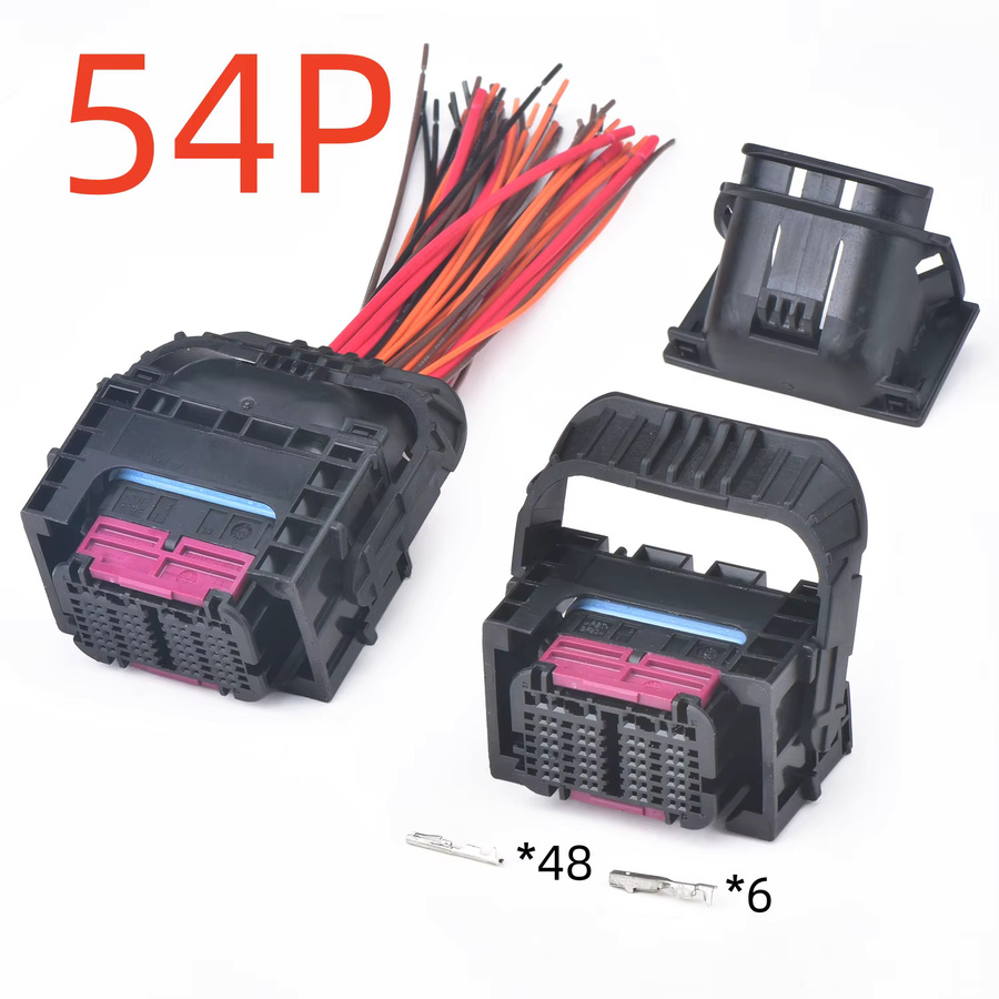 Yuyi 54-poliger ECU-Kabelbaumstecker für BMW MG1 MD1 Mercedes Benz in Schwarz, Artikelnummer 9302477-01 1-2208817-1 - Bild 1