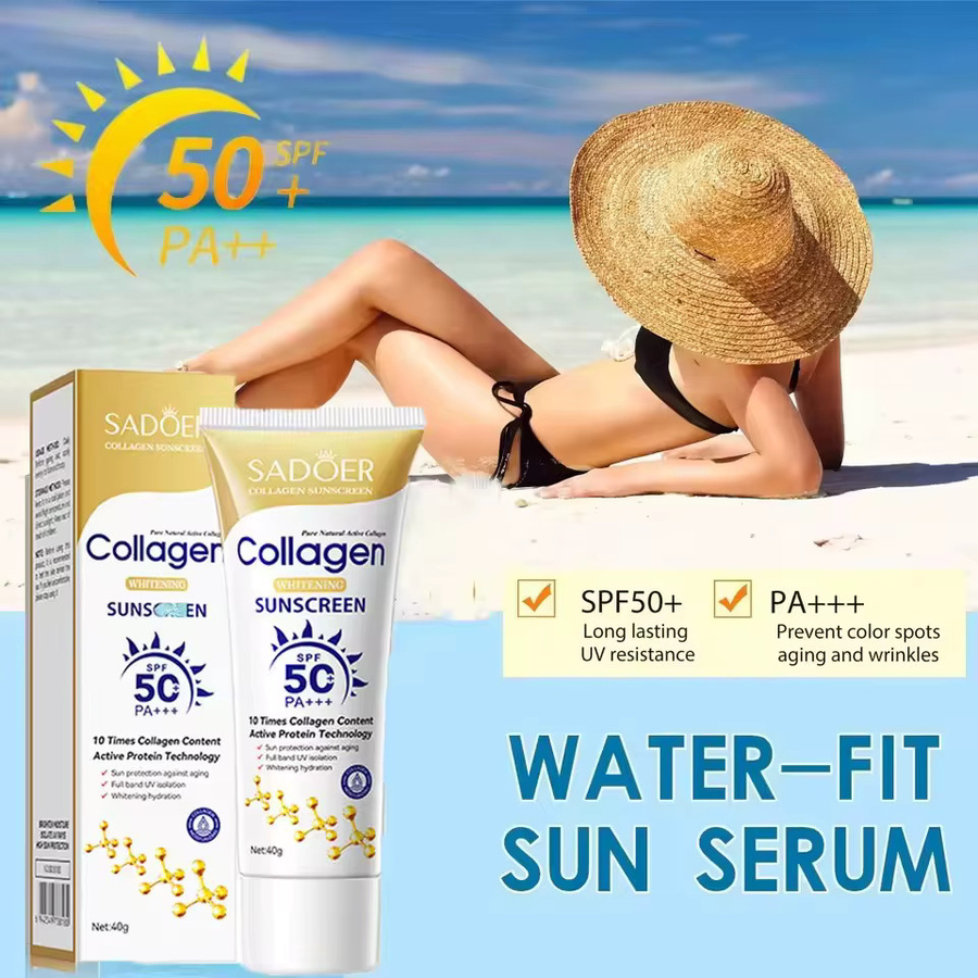 SADOER Kollagen Sonnencreme LSF 50+, Gesicht und Körper - Bild 2