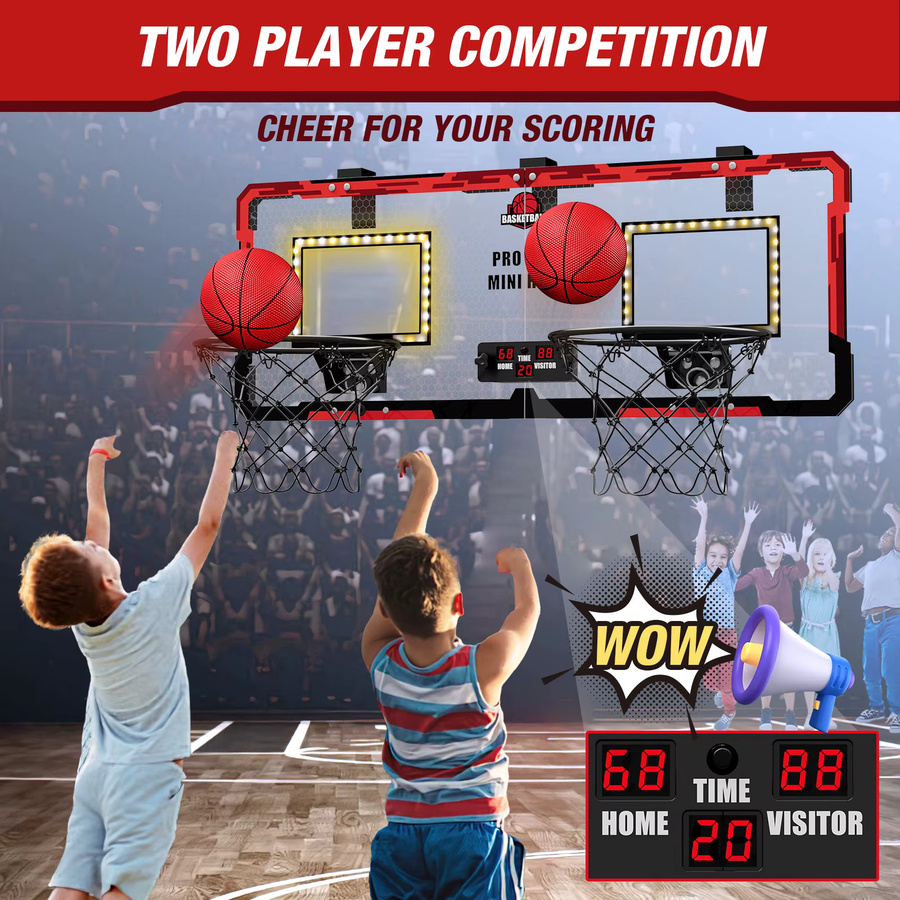 QDRAGON Kinder-Basketballkorb-Set, Schwarz, Bunt / Mehrfarbig, Kunststoff - Bild 6