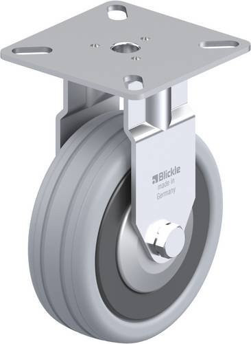 Blickle Bockrolle BPA-VPA 75G-FA in Schwarz-Grau mit 75 mm Rad-Durchmesser und 60 kg Tragfähigkeit - Bild 1