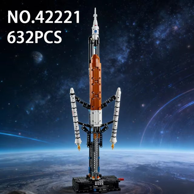 Weltraum-Startsystem Raketen-Spielzeug, Raumschiff-Rakete, 632 Teile - Bild 1