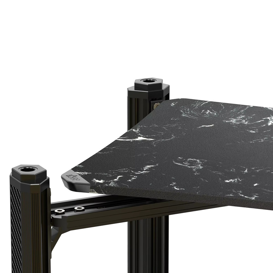 AudioBastion CLASSIC Audio Rack Verstärkerständer HiFi-Regal in Schwarz Matt - Bild 1
