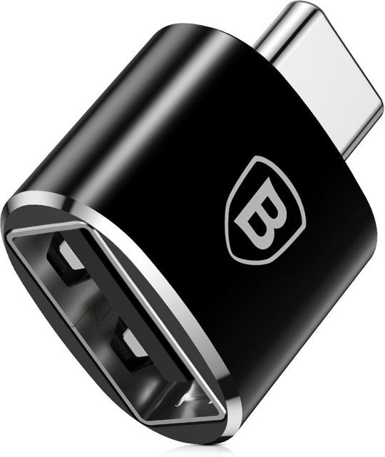 Baseus OTG Adapter USB-C auf USB-A in Schwarz CATOTG-01 - Bild 1