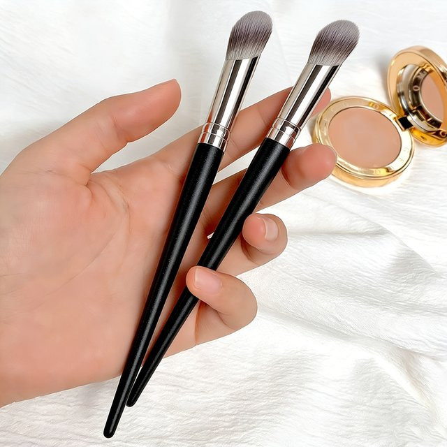 2 Stück Concealer-Pinsel, fingerförmig, Polyesterborsten - Bild 1